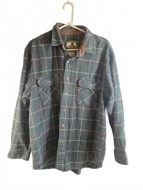 90s Vintage Field & Stream Heavyweight Cotton Plaid Flannel